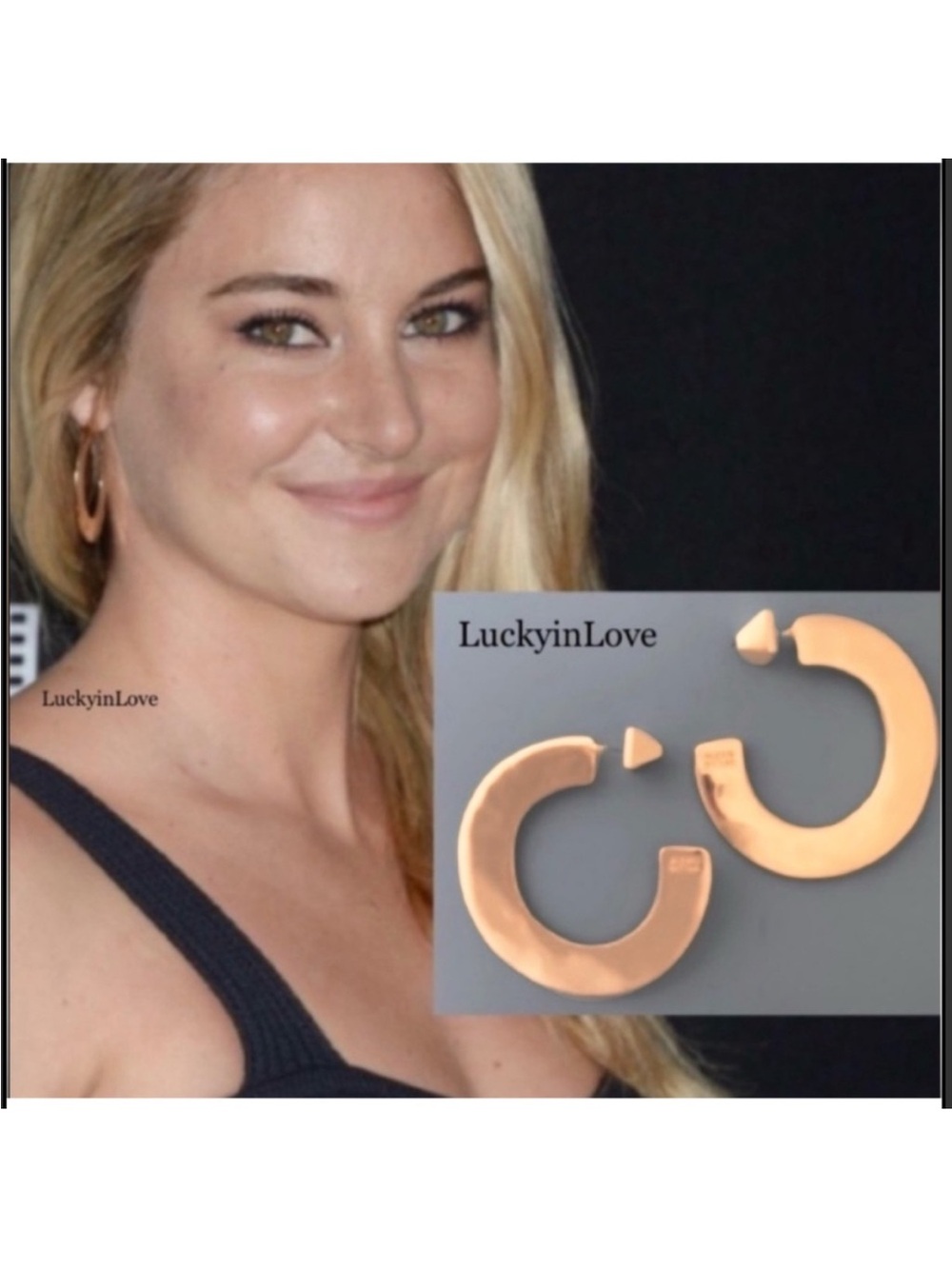ALEXIS BITTAR NEW Rose Gold Edgy Liquid Sheet Metal Wavy Disc Post Hoop Earrings